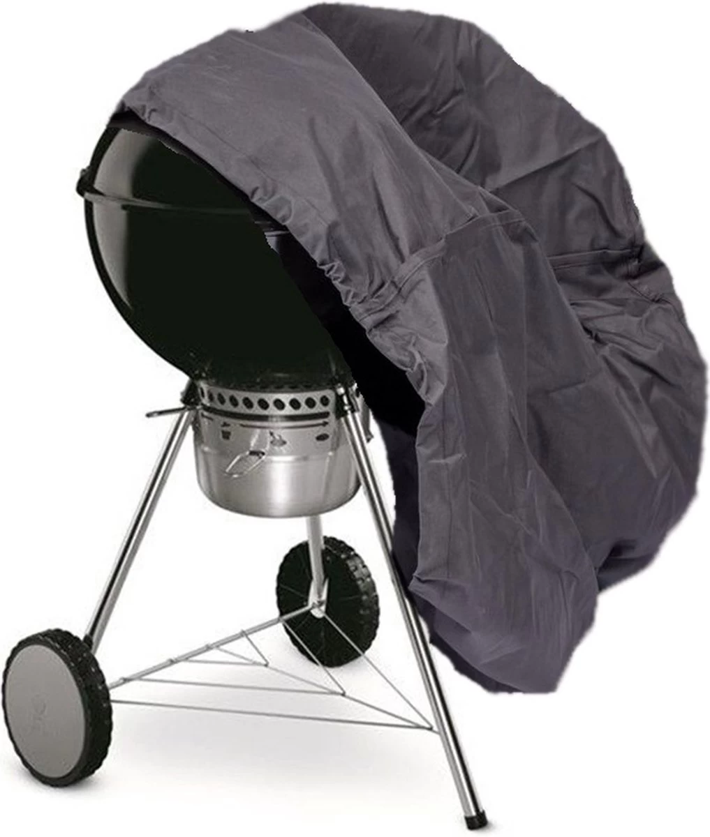 Merkloos Barbecue Hoes Rond - ø 57cm BBQ - Waterdicht - O.a. Weber / Cadac - Afbeelding 2