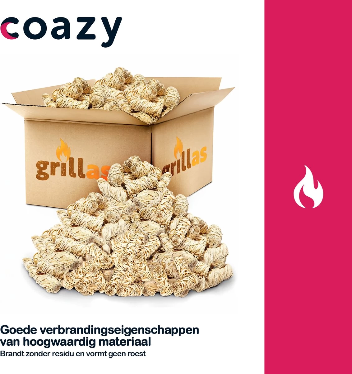Aanmaakkrullen Voor BBQ Of Kachel | 5kg ECO FSC Gecertificeerd Aanmaakhout Barbecue - Biologisch En Duurzaam Aanmaakwokkels - Houtwol Wokkels - Barbeque Aansteker - Aanmaakblokjes - Accessoires - Ongeveer 400krullen - Afbeelding 8