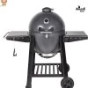 Apache Grill 21 Inch Kamado BBQ Egg | Houtskool | Zwart | Ø 50cm Grill Oppervlak | Dubbelwandig & Geïsoleerd
