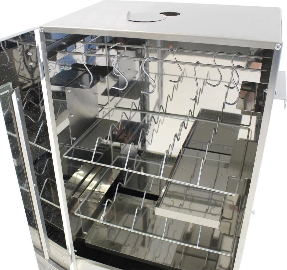 Kynast Exklusiv - Rookoven - Met 3 Etages - Metaal - Grijs - Afbeelding 3