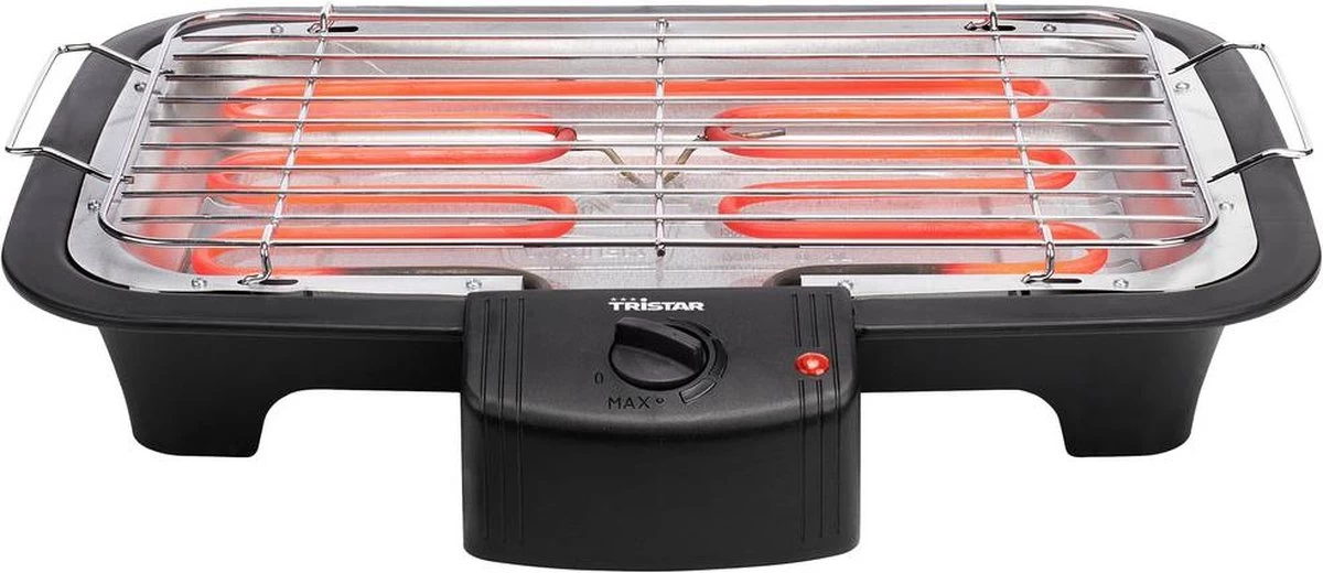 Tristar BQ-2813 Electrische Tafelbarbecue - Grilloppervlak (LxB) 38x22 Cm - 2000W - Zwart - Afbeelding 8