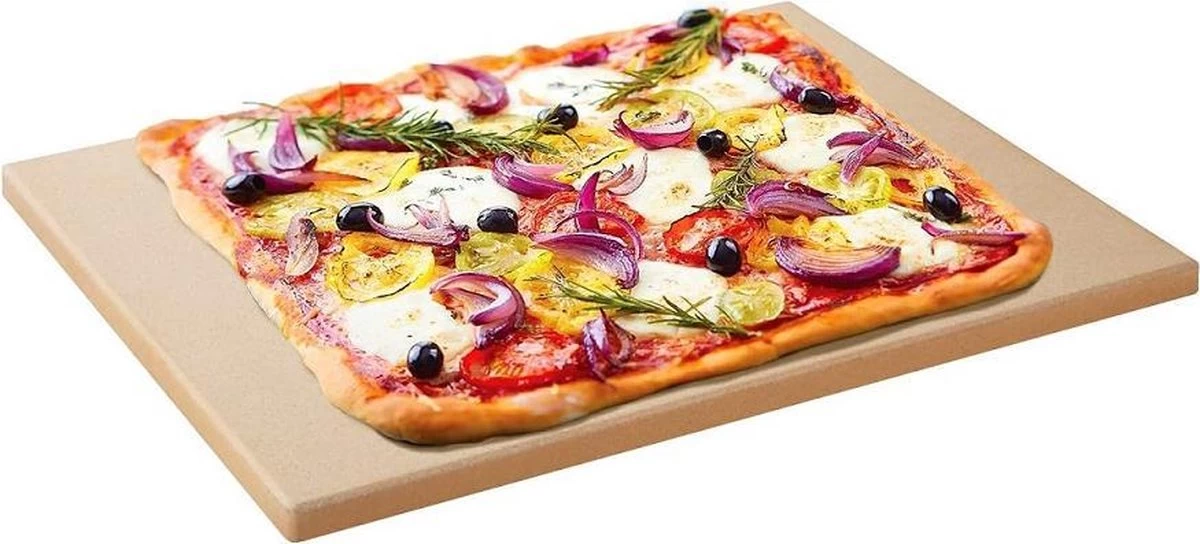 Broodbaksteen / Pizzasteen 300x400x11mm BBQ / Oven - BrandNewCake® - Afbeelding 2