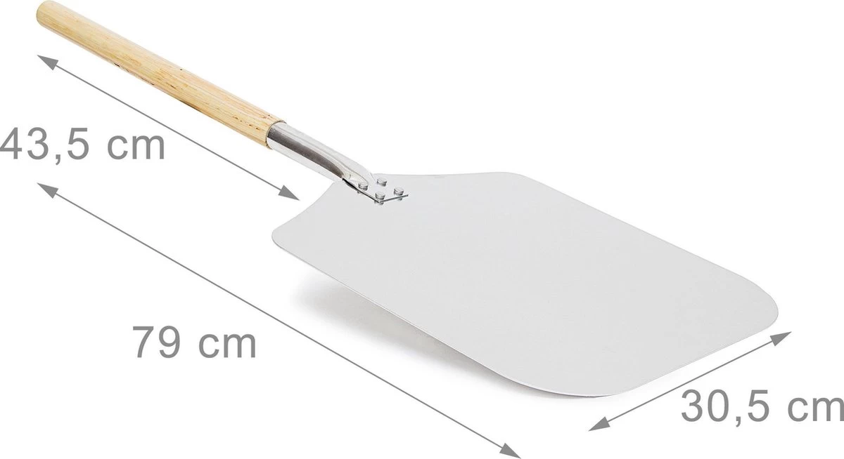 Relaxdays Pizzaschep - Vierkant - Metaal - Afbeelding 5