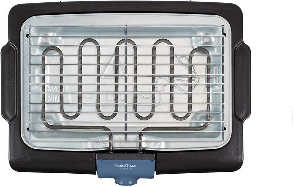 Moulinex BG134812 Barbecue Tafelblad Electrisch 2100W Zwart, Blauw, Zilver Barbecue - Afbeelding 6