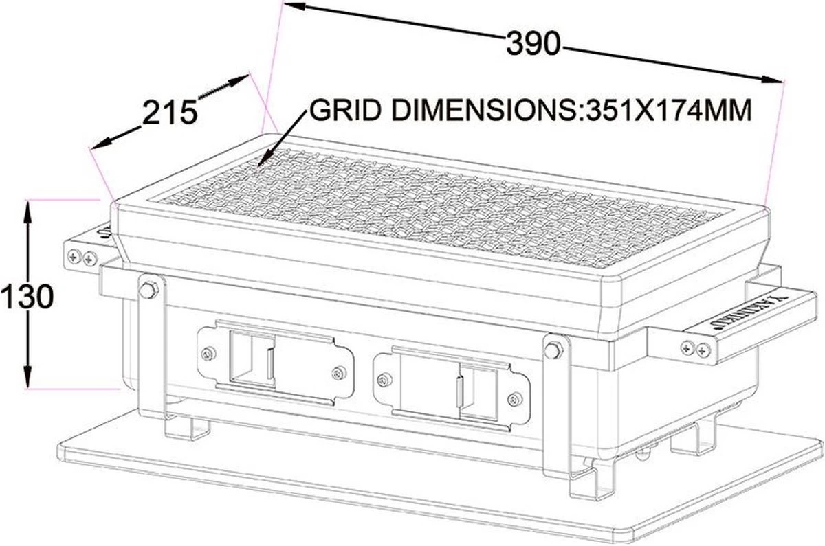 YAKINIKU Rechthoekige Shichirin | Konro- & Yakitori Grill - Afbeelding 17