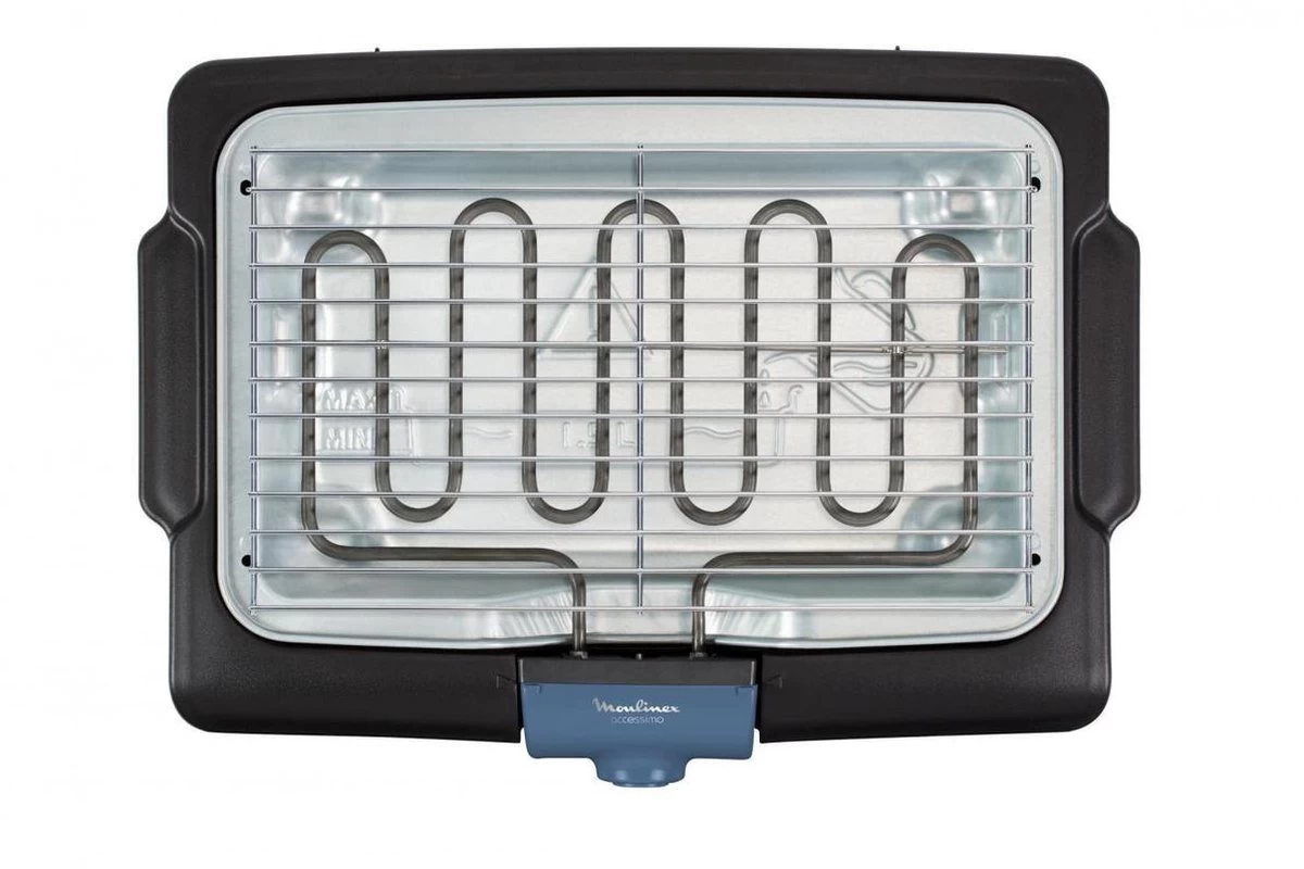 Moulinex BG134812 Barbecue Tafelblad Electrisch 2100W Zwart, Blauw, Zilver Barbecue - Afbeelding 4