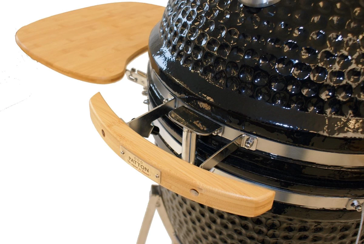 Patton Kamado Houtskool Barbecue - 18" - Grilloppervlak Ø 39 Cm - Met Bluetooth Thermometer - Groen - Afbeelding 3