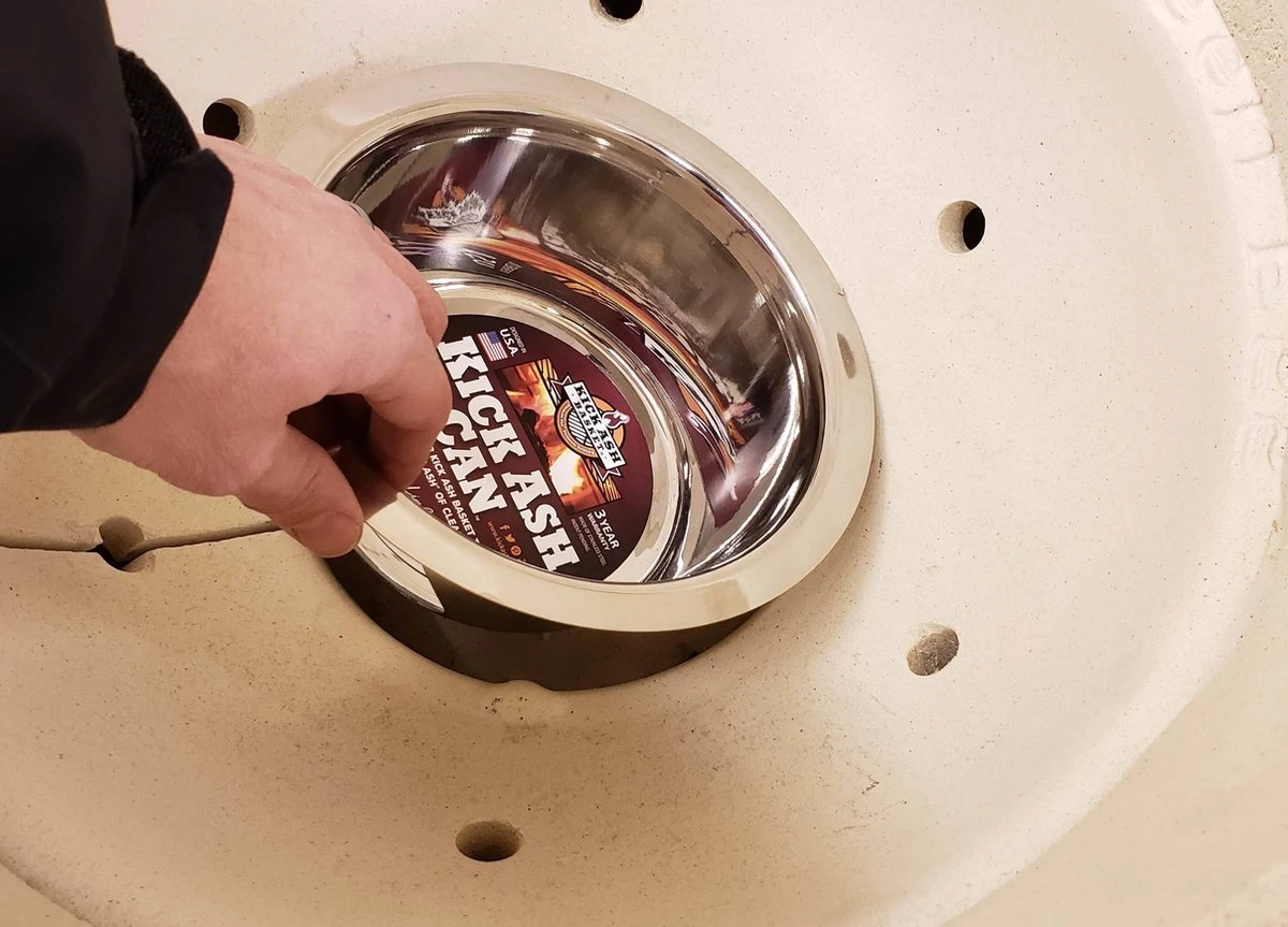 Kick Ash Basket - Big Green Egg Large - Kick Ash Can - As Opvang Pan - Afbeelding 4