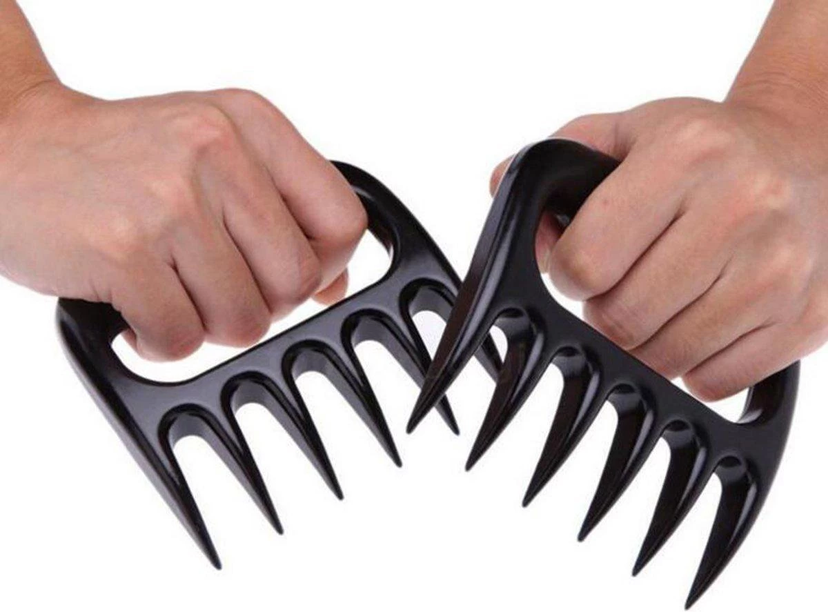 GS Barbecue Vleesklauwen Voor Pulled Pork - 2 Stuks - BBQ Vleesklauw - Snijhulp - Afbeelding 2