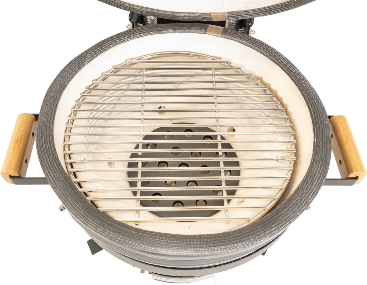 MaxxGarden Kamado Grill Medium 40 - Barbecue - Zwart - 49x54x48cm - Afbeelding 2