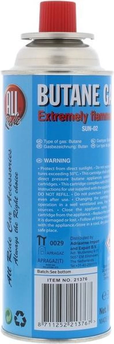 All Ride Butaan Gas / Navulgas - Afbeelding 5