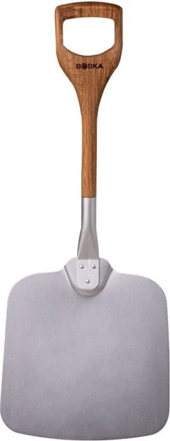 Boska Pizzaschep Barbecue - Kort Handvat - Stabiel - Aluminium - Eikenhout - BBQ Accessoires