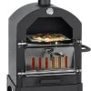 MaxxGarden Pizza Oven Buiten - Houtskool – Incl. Pizzasteen - 45x65x158cm