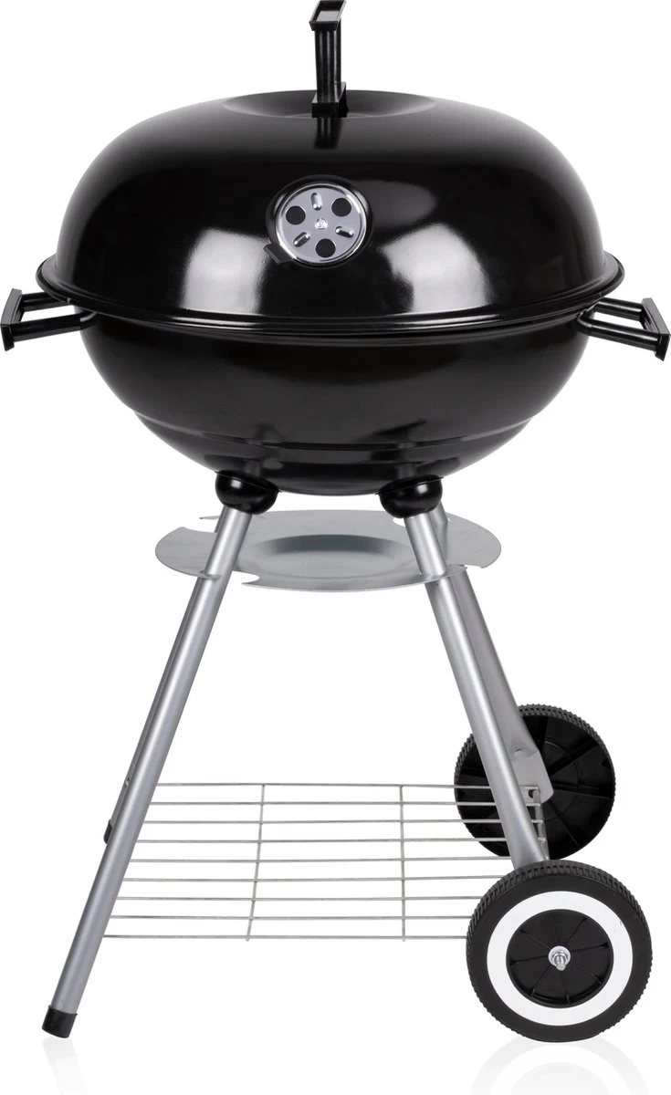 BBQ Collection Houtskoolbarbecue - Kogelbarbecue 45 X 60 Centimeter - Ronde Barbecue - Barbecue Op Wielen - Zwart - Metaal