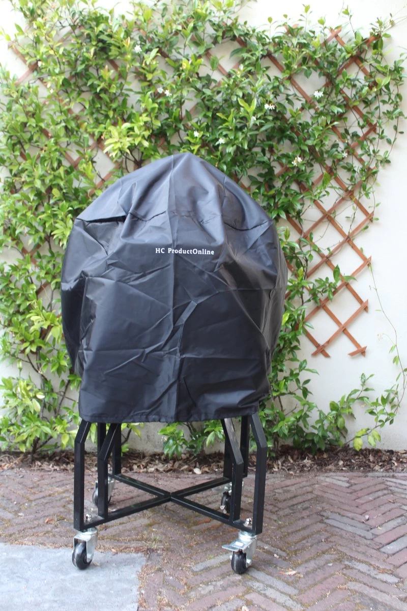 Luxe Waterdichte Ronde BBQ Hoes - 84 Cm X 77 Cm - Barbecue Beschermhoes - BBQ Accessoires - Geschikt Voor O.a. Kamado, Big Green Egg, Grill Guru, The Bastard, Patton, Weber - Afbeelding 2